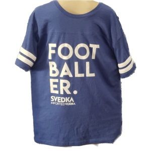 Svedka vodka Footballer Football T-shirt Jersey Size Large